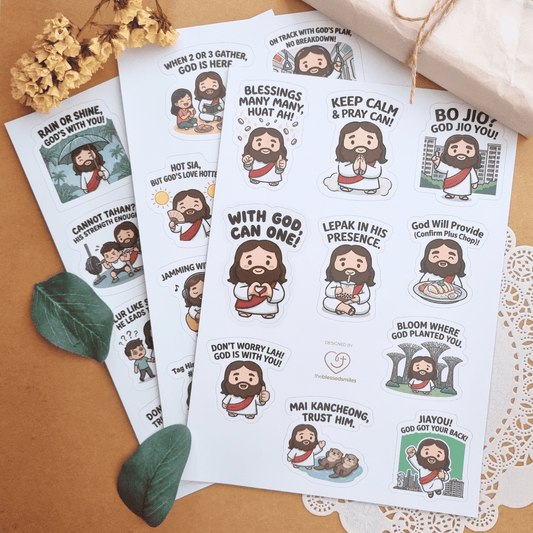 Jesus Singlish Stickers Sheet