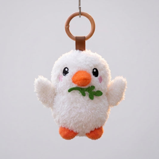 Mini dove plush bag charm