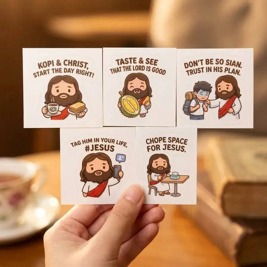 Fun Singlish Jesus (5pcs) The Blessed Smiles