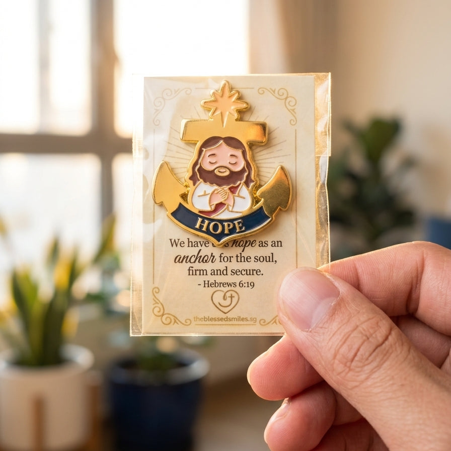 Jesus Heart/Blessed Enamel Pin The Blessed Smiles