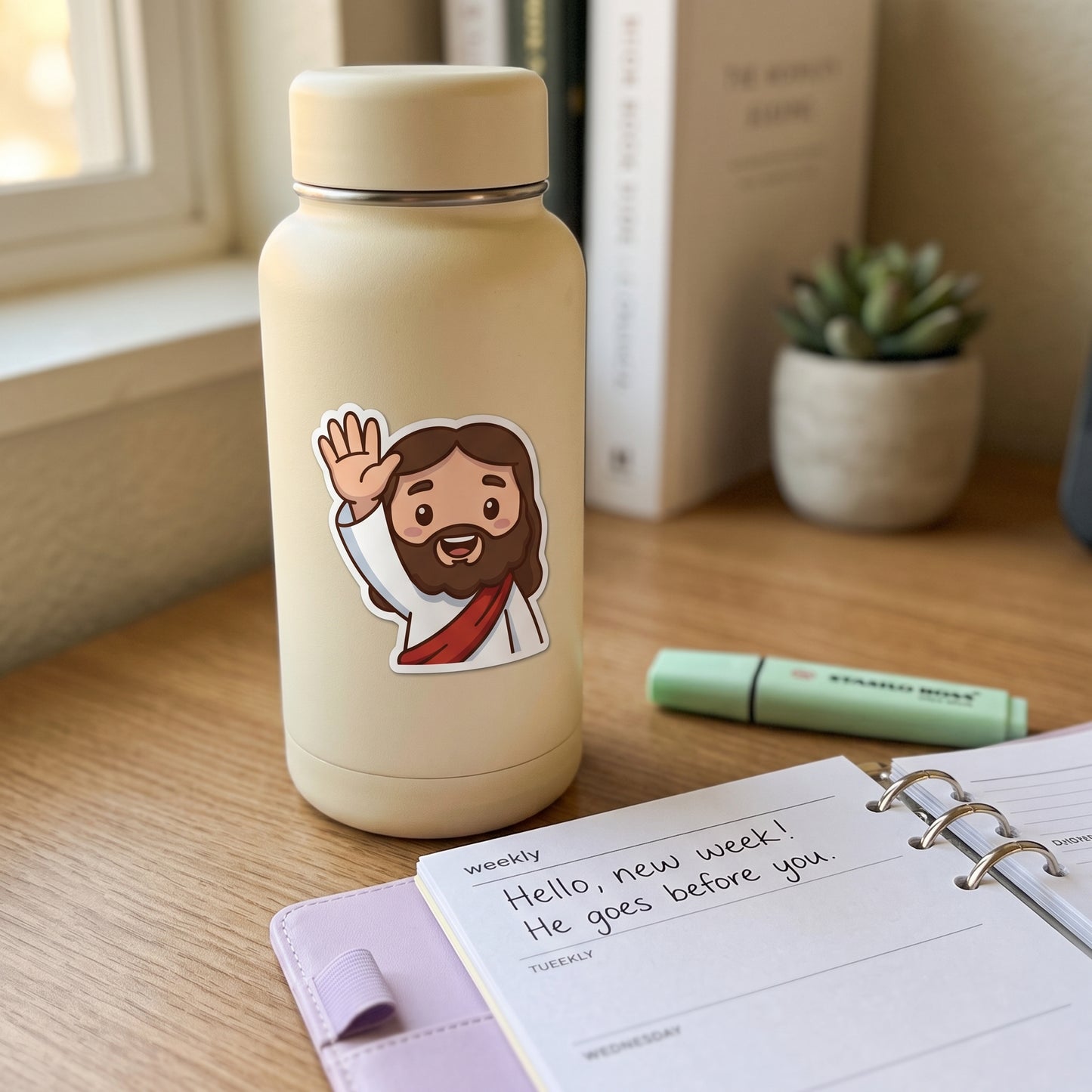 Jesus Emotes Stickers Sheet