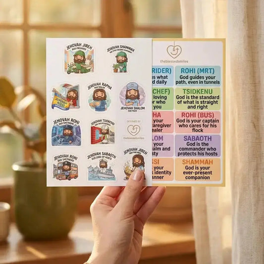 Names of God Stickers Sheet - Singapore Edition - The Blessed Smiles