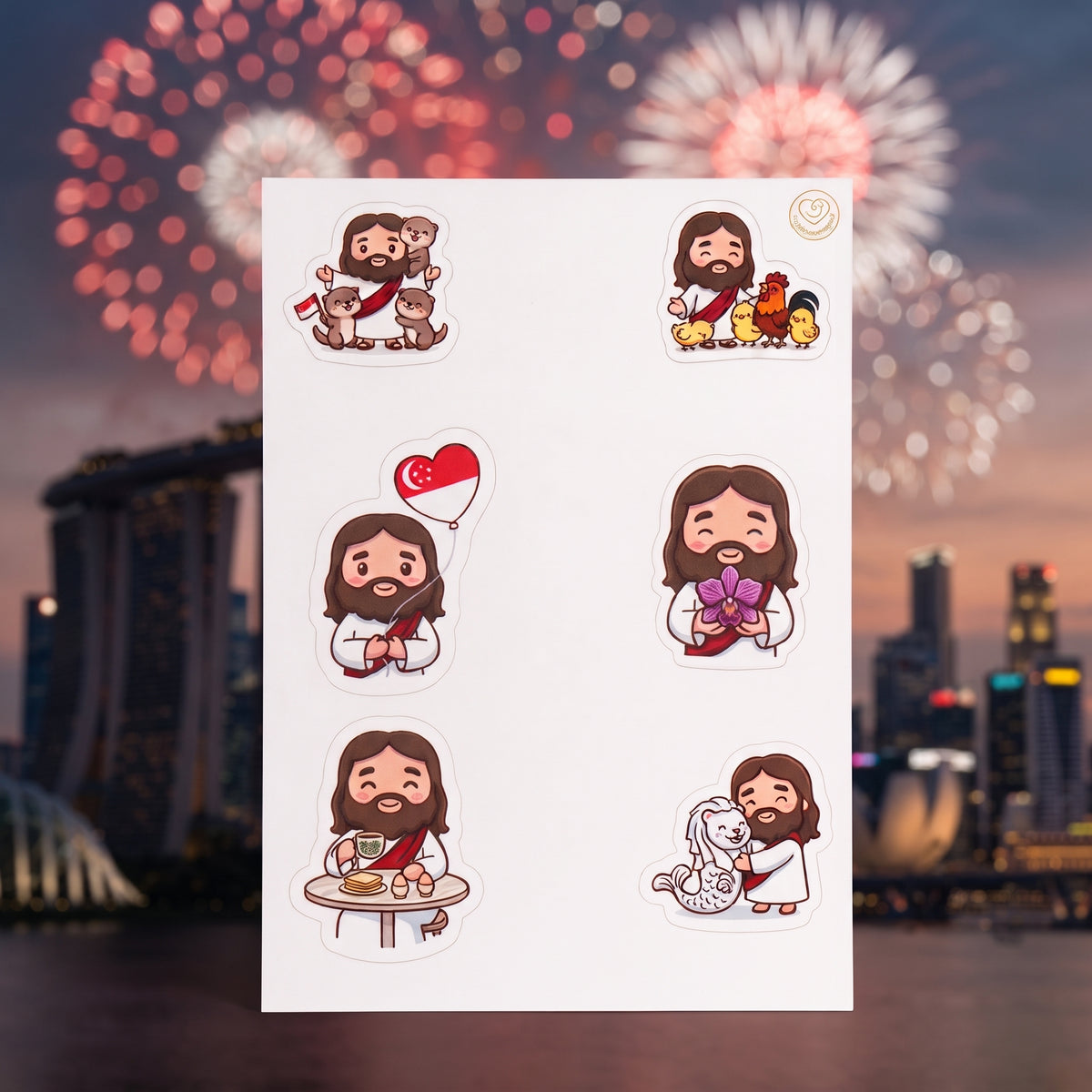 Jesus NDP Stickers Sheet