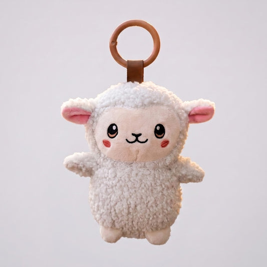 Cuddly comfort lamb plush bag charm
