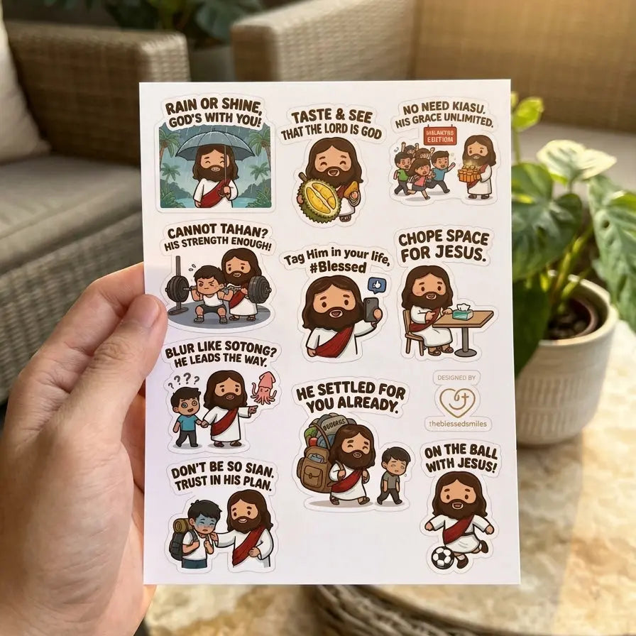 Jesus Singlish Sheet The Blessed Smiles