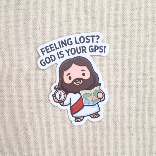 God Is Your GPS! sticker – The Blessed Smiles