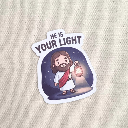 He Is Your Light sticker – The Blessed Smiles