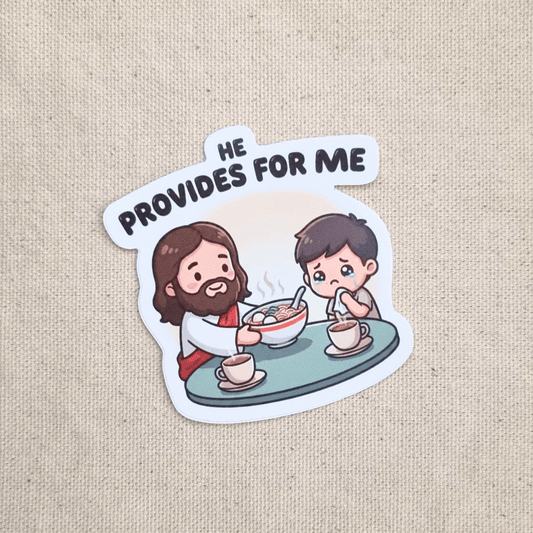 He Provides For Me sticker – The Blessed Smiles